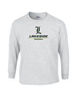 Lakeside HS Baseball Split - Mens Basic Cotton Long Sleeve