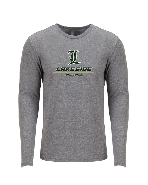 Lakeside HS Baseball Split - Tri Blend Long Sleeve