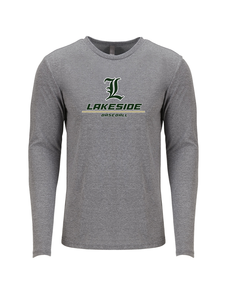 Lakeside HS Baseball Split - Tri Blend Long Sleeve