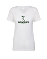 Lakeside HS Baseball Split - Womens V-Neck