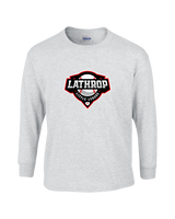 Lathrop Little League Baseball Logo - Cotton Longsleeve