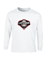 Lathrop Little League Baseball Logo - Cotton Longsleeve