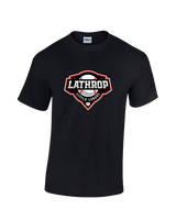 Lathrop Little League Baseball Logo - Cotton T-Shirt