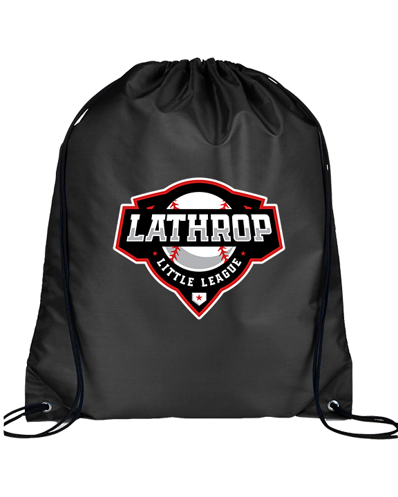 Lathrop Little League Baseball Logo - Drawstring Bag