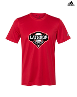Lathrop Little League Baseball Logo - Mens Adidas Performance Shirt