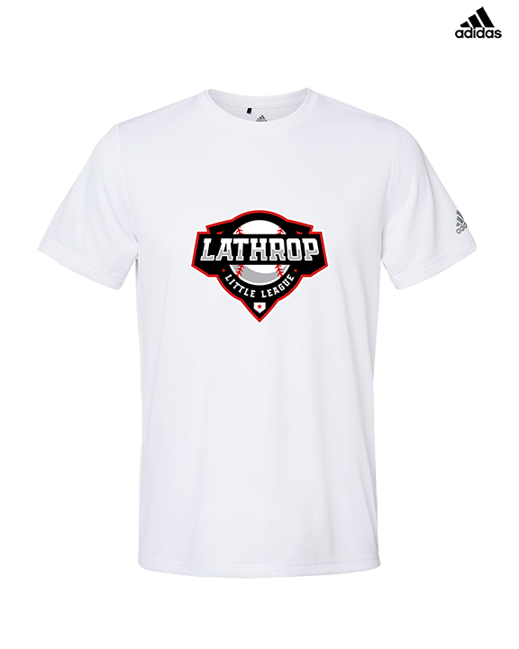 Lathrop Little League Baseball Logo - Mens Adidas Performance Shirt