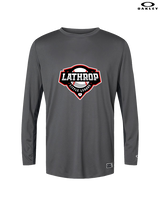 Lathrop Little League Baseball Logo - Mens Oakley Longsleeve