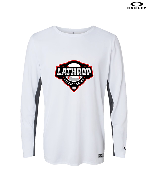 Lathrop Little League Baseball Logo - Mens Oakley Longsleeve
