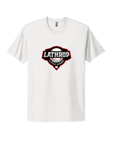 Lathrop Little League Baseball Logo - Mens Select Cotton T-Shirt