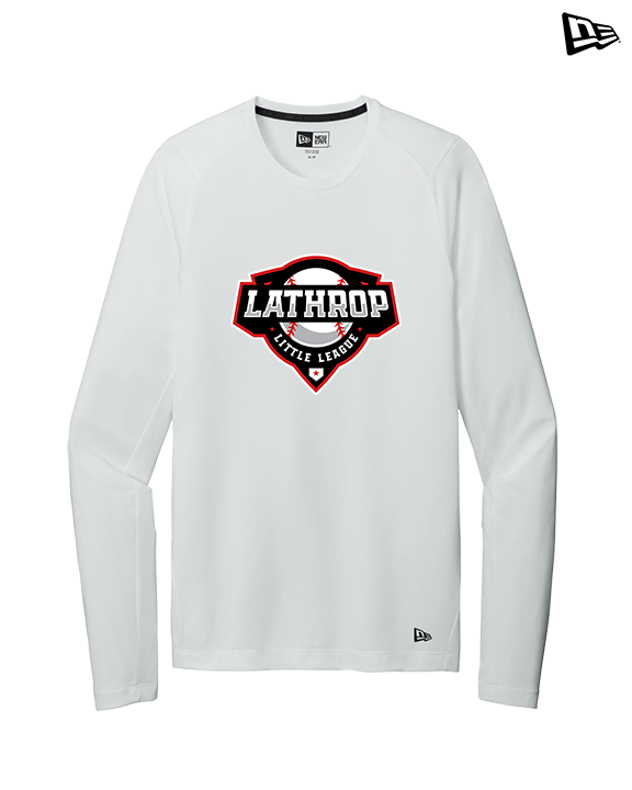 Lathrop Little League Baseball Logo - New Era Performance Long Sleeve