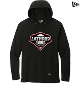 Lathrop Little League Baseball Logo - New Era Tri-Blend Hoodie