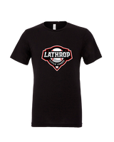 Lathrop Little League Baseball Logo - Tri-Blend Shirt