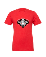 Lathrop Little League Baseball Logo - Tri-Blend Shirt