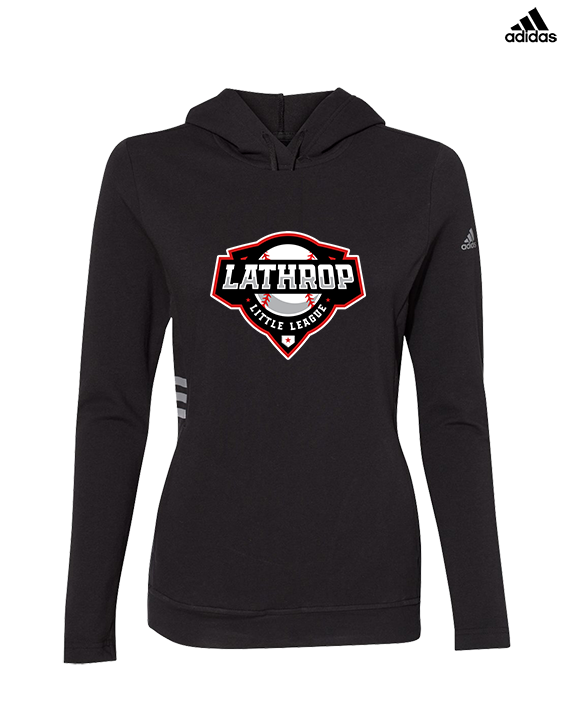 Lathrop Little League Baseball Logo - Womens Adidas Hoodie