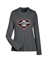 Lathrop Little League Baseball Logo - Womens Performance Longsleeve