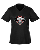 Lathrop Little League Baseball Logo - Womens Performance Shirt