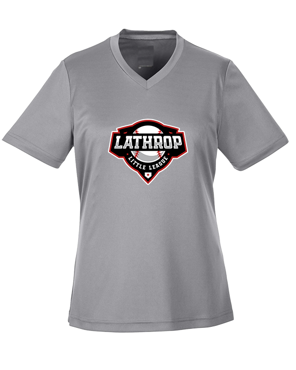 Lathrop Little League Baseball Logo - Womens Performance Shirt