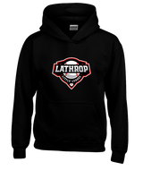Lathrop Little League Baseball Logo - Youth Hoodie