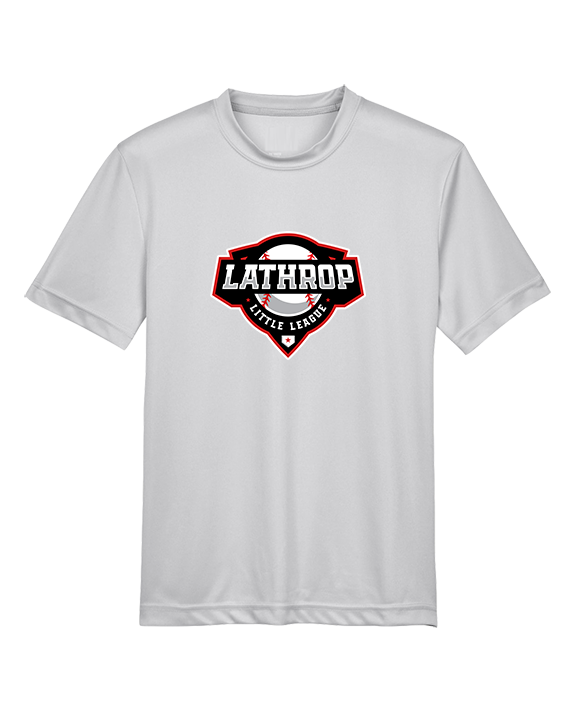 Lathrop Little League Baseball Logo - Youth Performance Shirt