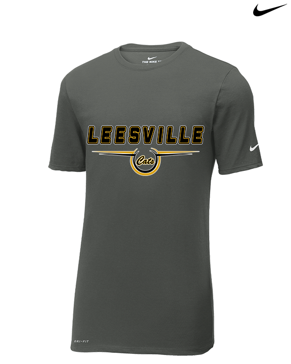 Leesville HS Basketball Design - Mens Nike Cotton Poly Tee