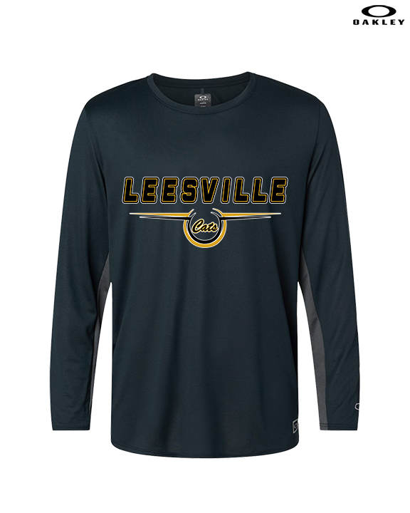 Leesville HS Basketball Design - Mens Oakley Longsleeve