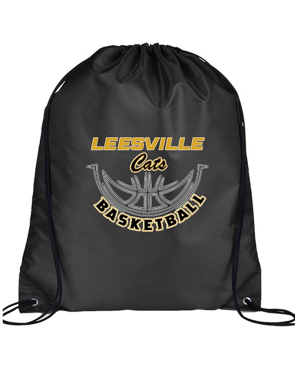 Leesville HS Basketball Outline - Drawstring Bag