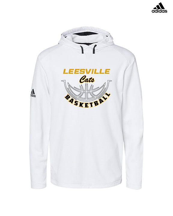 Leesville HS Basketball Outline - Mens Adidas Hoodie