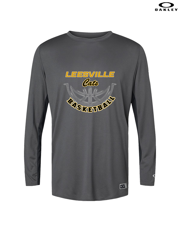 Leesville HS Basketball Outline - Mens Oakley Longsleeve