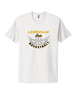 Leesville HS Basketball Outline - Mens Select Cotton T-Shirt