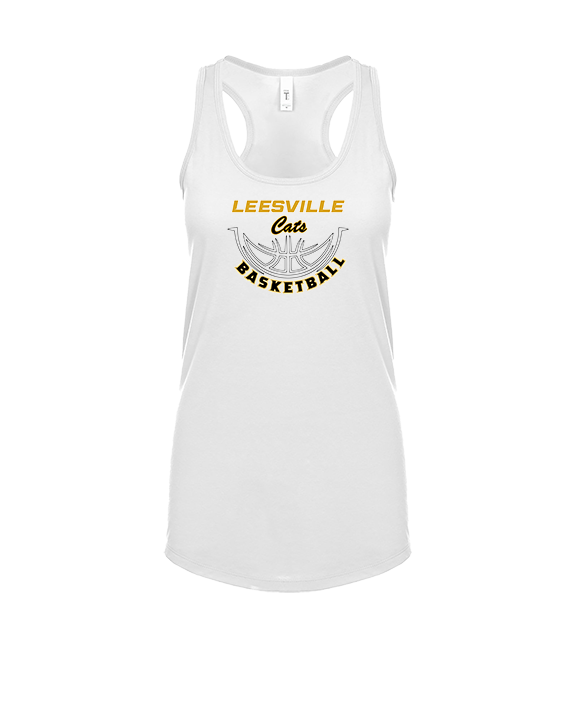 Leesville HS Basketball Outline - Womens Tank Top