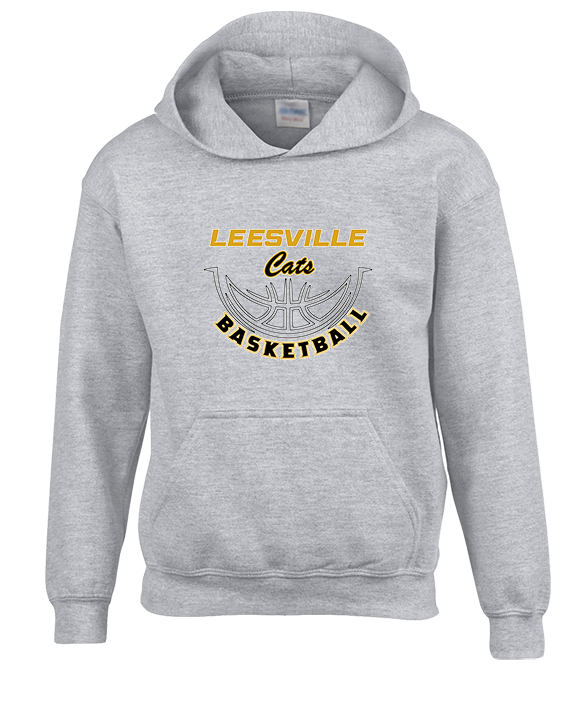 Leesville HS Basketball Outline - Youth Hoodie