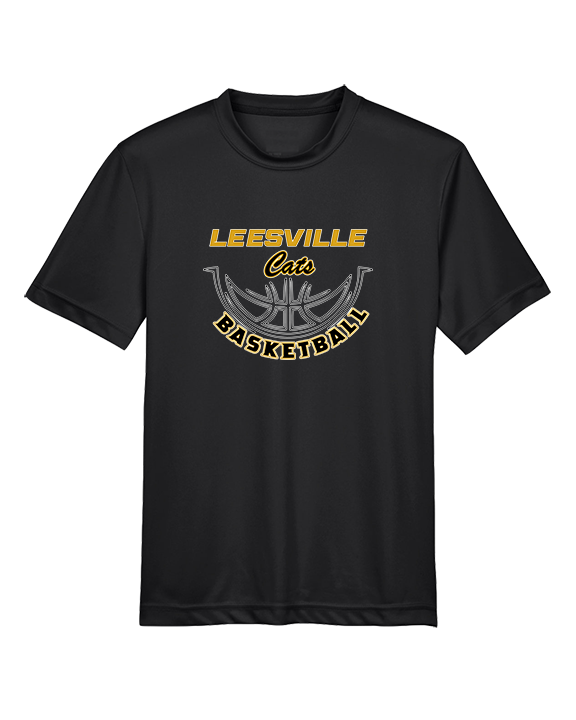 Leesville HS Basketball Outline - Youth Performance Shirt