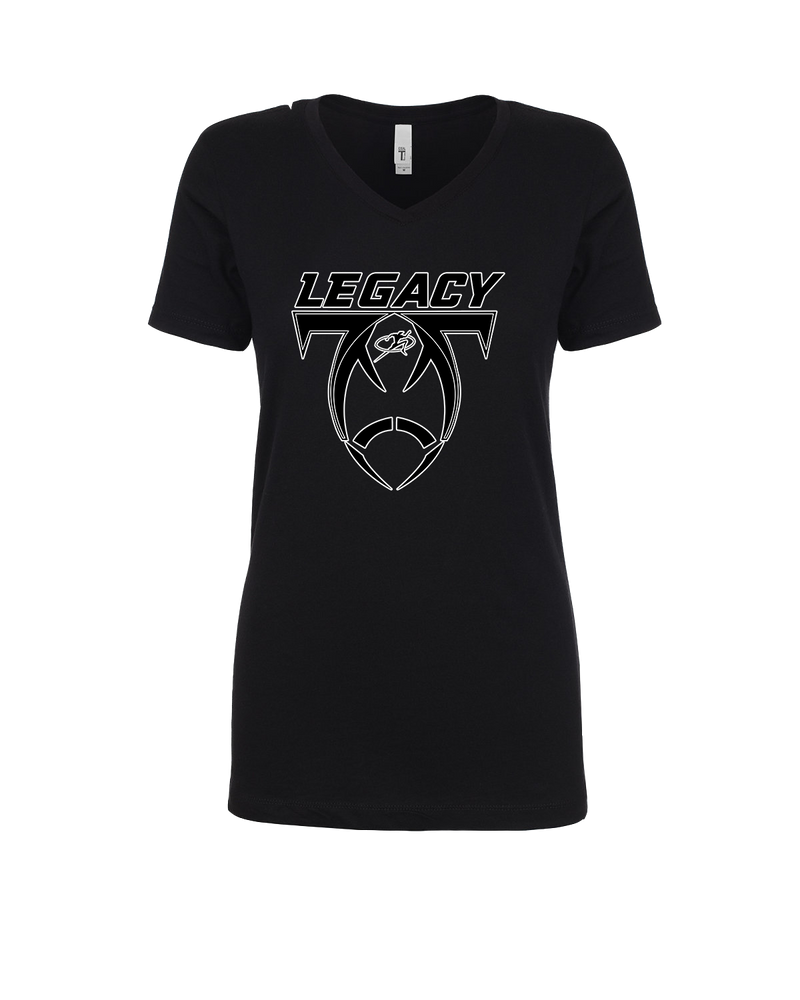 Legacy Football Logo - Womens V-Neck