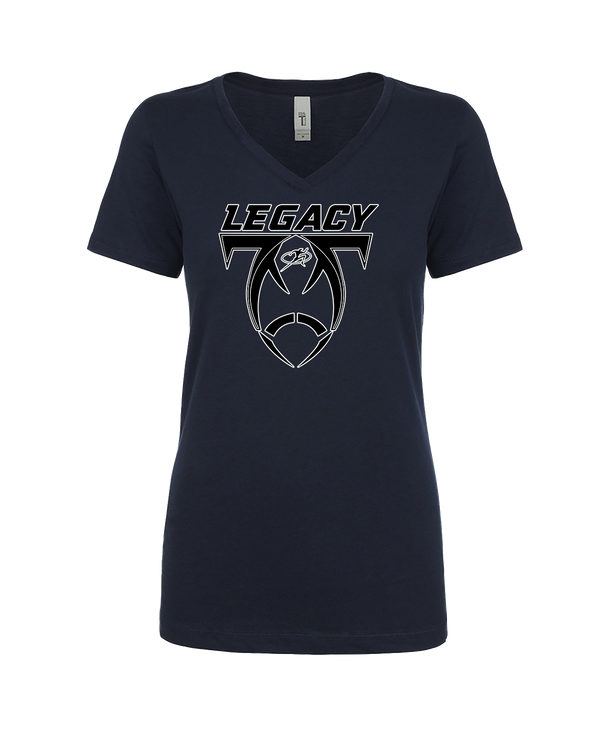 Legacy Football Logo - Womens V-Neck