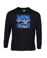 Lena HS Track and Field Block - Cotton Longsleeve