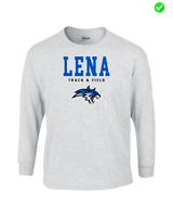 Lena HS Track and Field Block - Cotton Longsleeve