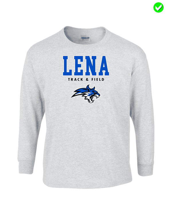 Lena HS Track and Field Block - Cotton Longsleeve