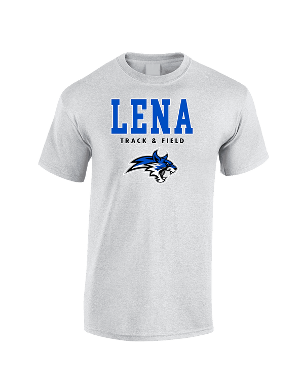 Lena HS Track and Field Block - Cotton T-Shirt