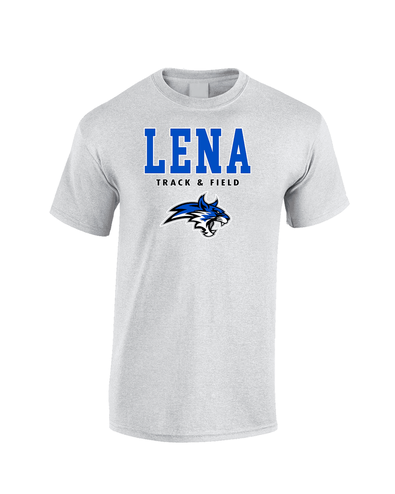 Lena HS Track and Field Block - Cotton T-Shirt