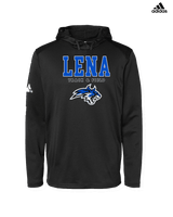 Lena HS Track and Field Block - Mens Adidas Hoodie