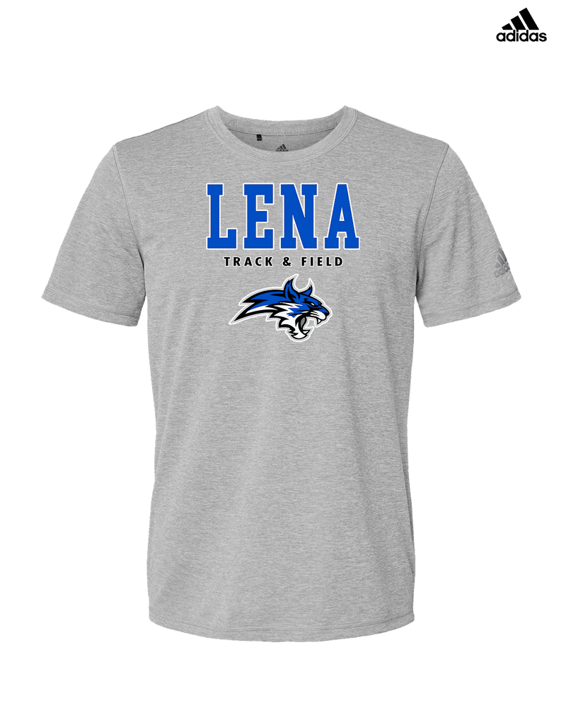 Lena HS Track and Field Block - Mens Adidas Performance Shirt