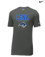 Lena HS Track and Field Block - Mens Nike Cotton Poly Tee