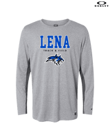 Lena HS Track and Field Block - Mens Oakley Longsleeve