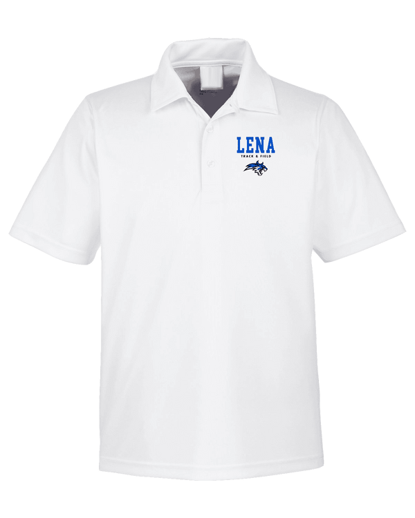 Lena HS Track and Field Block - Mens Polo