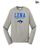 Lena HS Track and Field Block - New Era Performance Long Sleeve