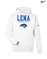 Lena HS Track and Field Block - Nike Club Fleece Hoodie