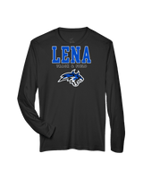 Lena HS Track and Field Block - Performance Longsleeve