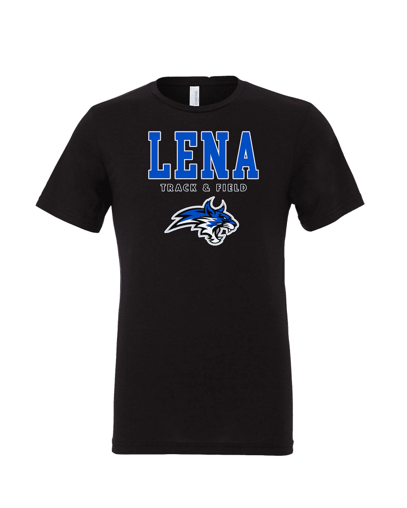 Lena HS Track and Field Block - Tri-Blend Shirt