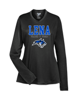 Lena HS Track and Field Block - Womens Performance Longsleeve