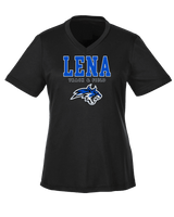 Lena HS Track and Field Block - Womens Performance Shirt